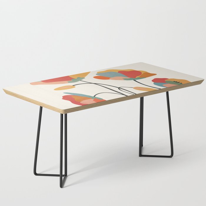 Colorful Flowers Coffee Table Gallery Image 1