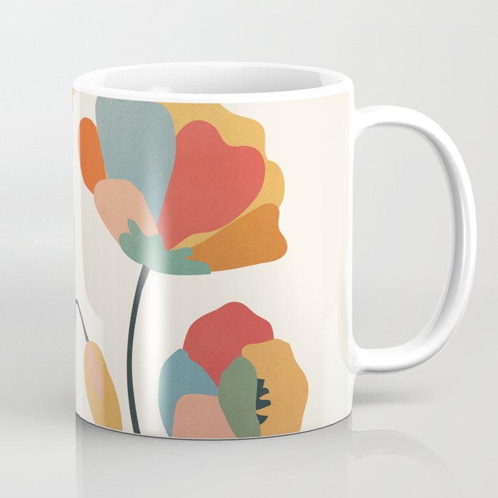 Colorful Flowers Coffee Mug Gallery Image 1