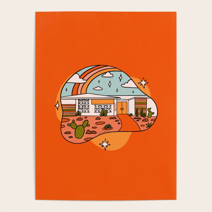 Leo Mid Century House Poster Gallery Image 1
