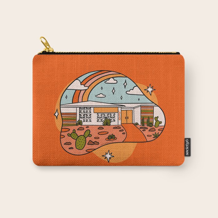 Leo Mid Century House Carry All Pouch Gallery Image 1