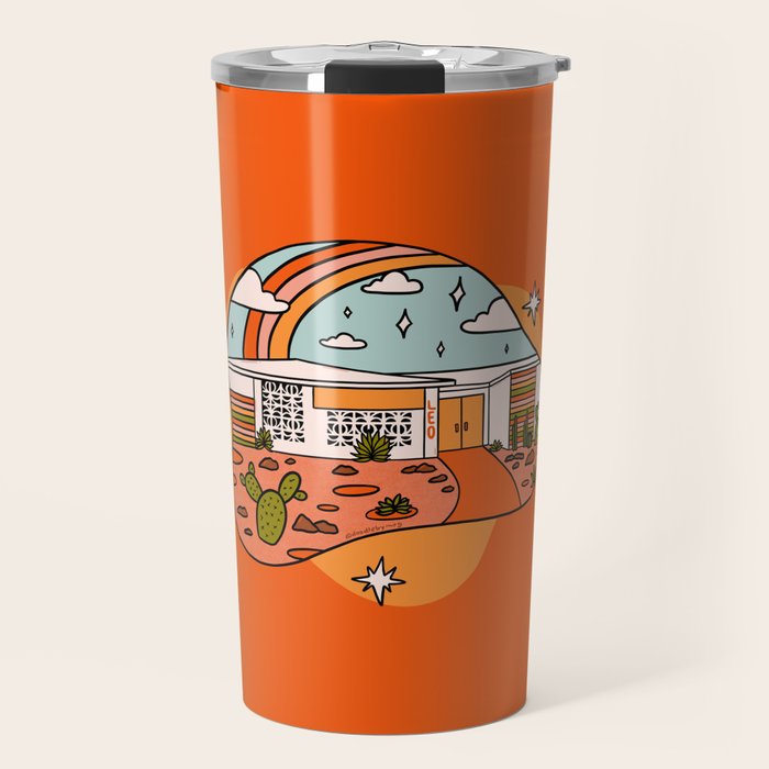 Leo Mid Century House Travel Mug Gallery Image 1