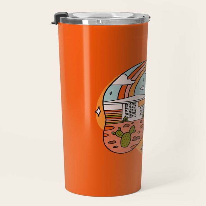 Leo Mid Century House Travel Mug Gallery Image 3