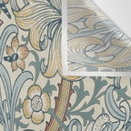 William Morris Vintage Golden Lily Soft Slate & Manilla Wall Tapestry Gallery Image 3