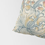 William Morris Vintage Golden Lily Soft Slate & Manilla Pillow Sham Gallery Image 4