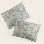 William Morris Vintage Golden Lily Soft Slate & Manilla Pillow Sham Gallery Image 3