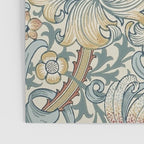 William Morris Vintage Golden Lily Soft Slate & Manilla Poster Gallery Image 3
