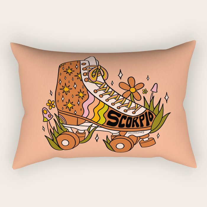 Scorpio Roller Skate Rectangular Pillow Gallery Image 2