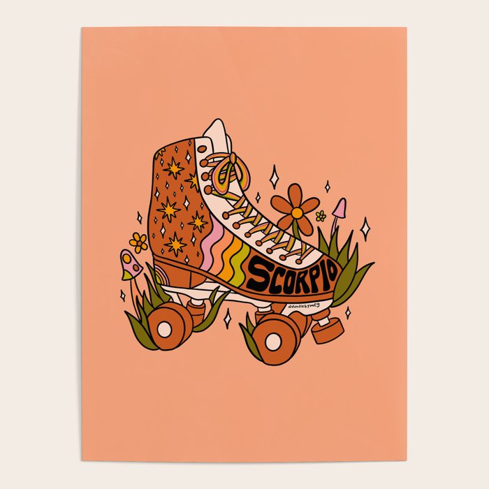 Scorpio Roller Skate Poster Gallery Image 4