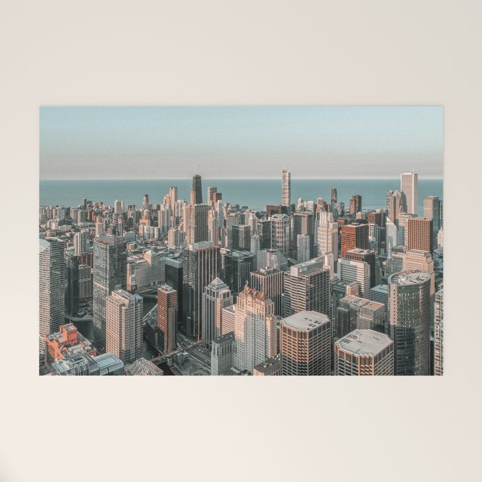 Chicago Skyscrapers Welcome Mat Gallery Image 1