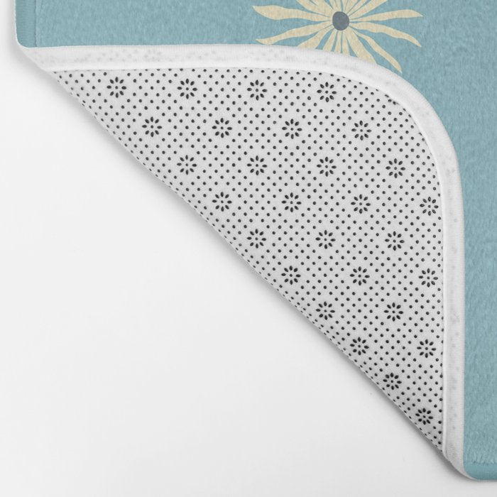 Retro Sun - Blue Sky Bath Mat Gallery Image 2