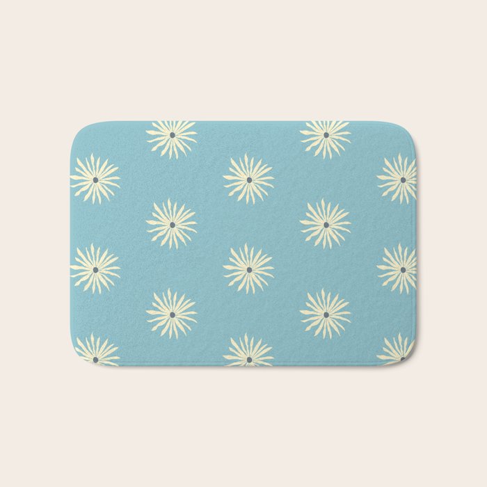 Retro Sun - Blue Sky Bath Mat Gallery Image 1
