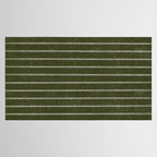 Classic Stripe (Olive Green) Tablecloth Gallery Image 2