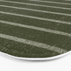 Classic Stripe (Olive Green) Bath Mat Gallery Image 3