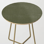 Classic Stripe (Olive Green) Side Table Gallery Image 2