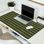 Classic Stripe (Olive Green) Desk Mat Gallery Image 2