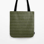 Classic Stripe (Olive Green) Tote Bag Gallery Image 1