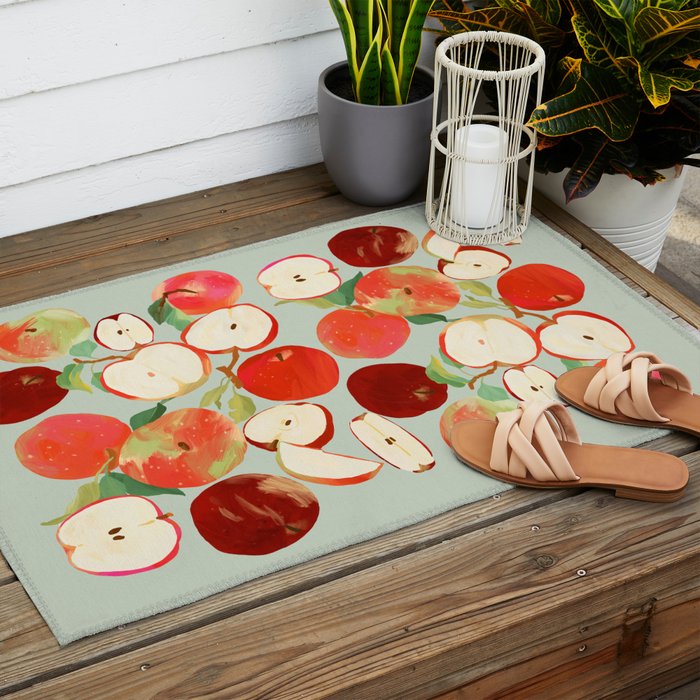 Fresh Apples Outdoor Rug Gallery Image 2