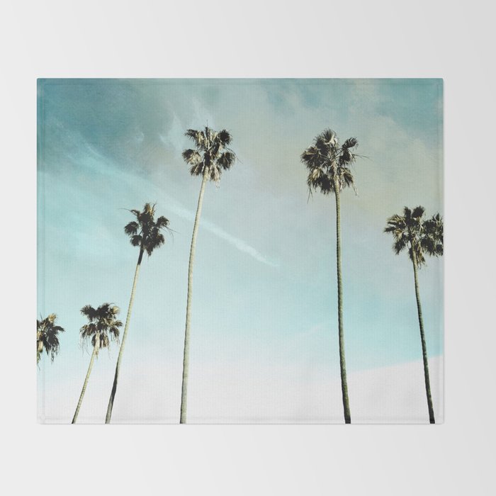 Palm Trees Throw Blanket Gallery Image 2