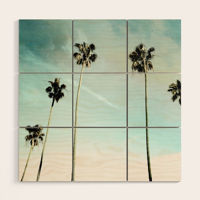 Palm Trees Wood Wall Art Gallery Image 1