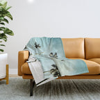 Palm Trees Throw Blanket Gallery Image 1