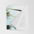 Palm Trees Throw Blanket Gallery Image 3