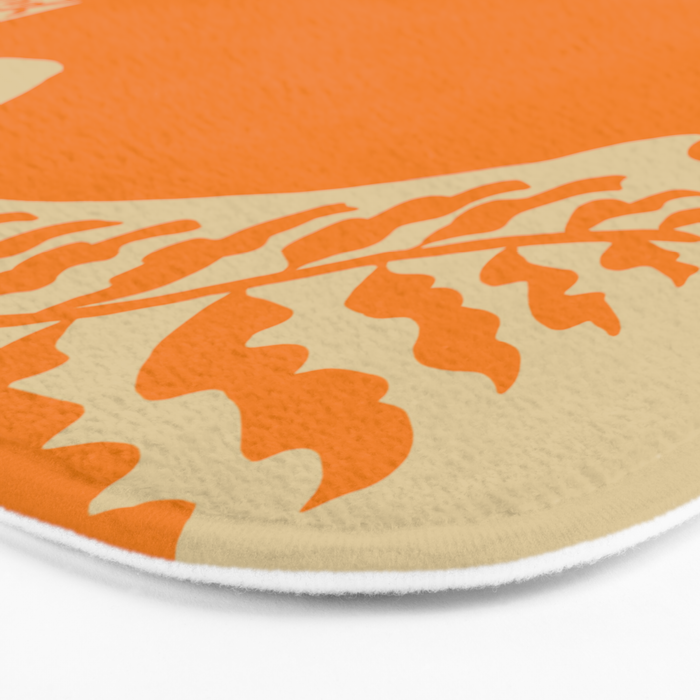 Floral fern Pottery  Bath Mat Gallery Image 3