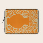 Floral fern Pottery  Laptop Sleeve Gallery Image 1