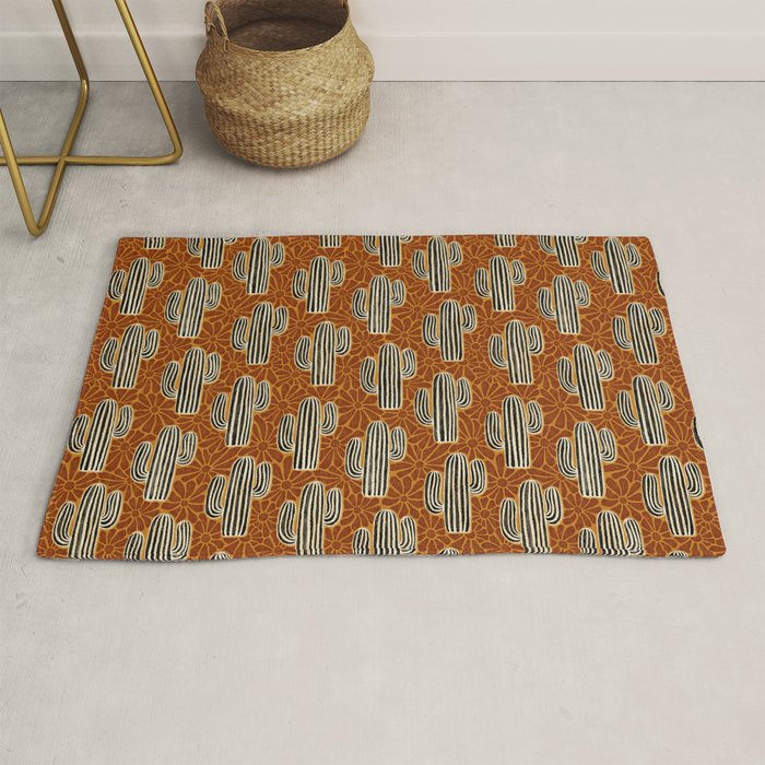 Sonora - Rust, gold, black and white Rug Gallery Image 1
