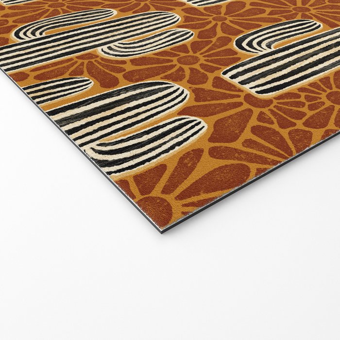 Sonora - Rust, gold, black and white Welcome Mat Gallery Image 2