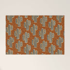 Sonora - Rust, gold, black and white Welcome Mat Gallery Image 1