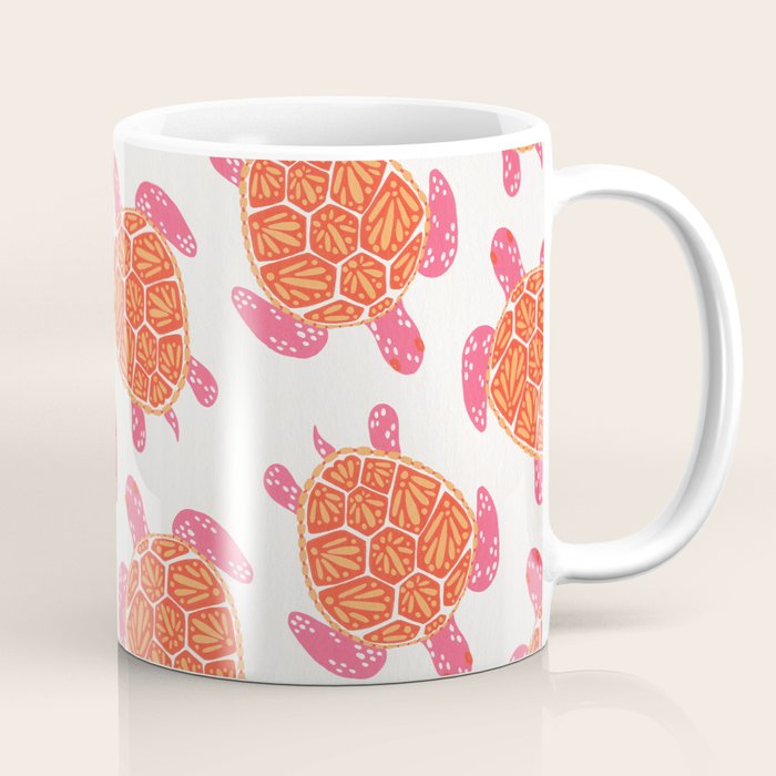 Sea Turtle - Melon Palette Coffee Mug Gallery Image 1