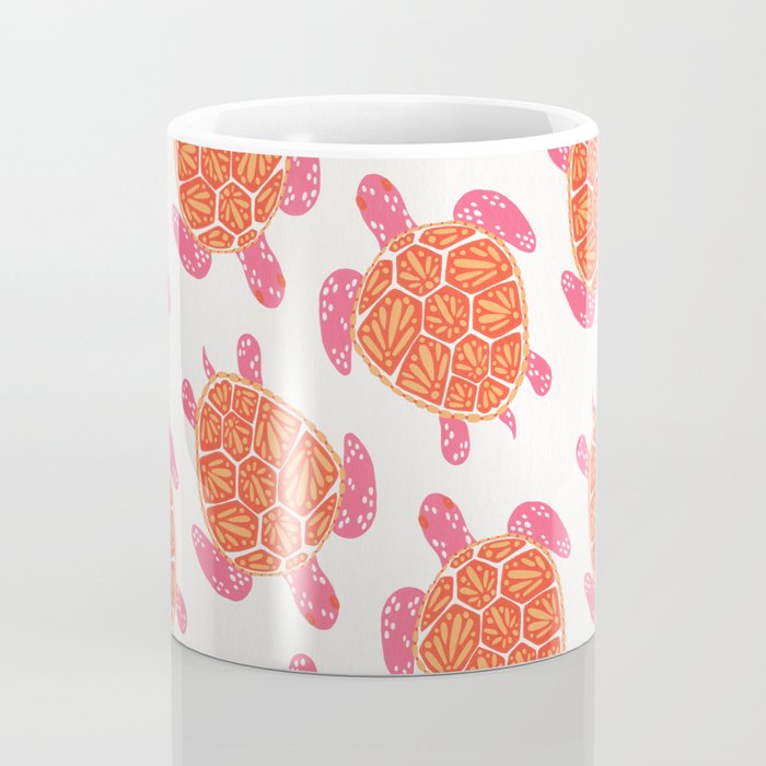 Sea Turtle - Melon Palette Coffee Mug Gallery Image 4