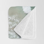 Soft Coastal Beach Scene Throw Blanket Gallery Image 3