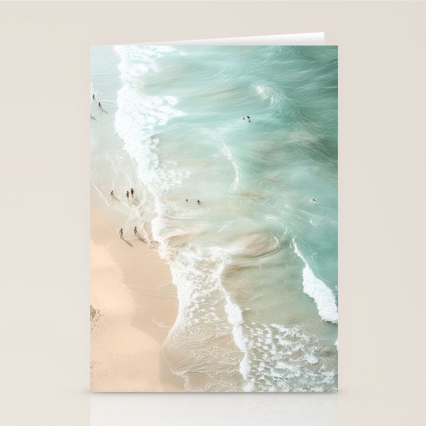 Soft Coastal Beach Scene Stationery Card Gallery Image 2