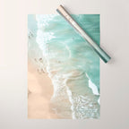 Soft Coastal Beach Scene Wrapping Paper Gallery Image 1