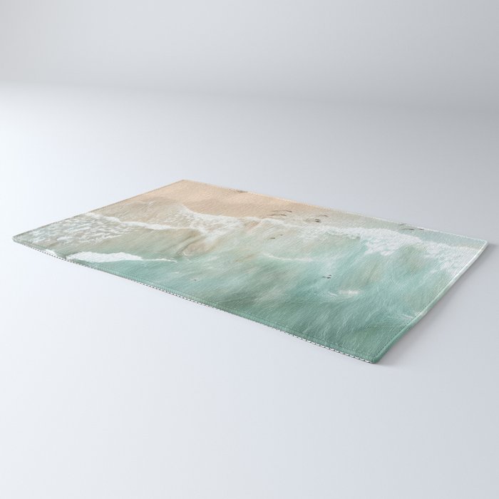 Soft Coastal Beach Scene Rug Gallery Image 3