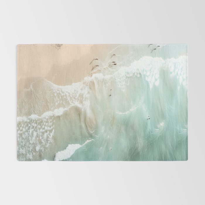 Soft Coastal Beach Scene Rug Gallery Image 2