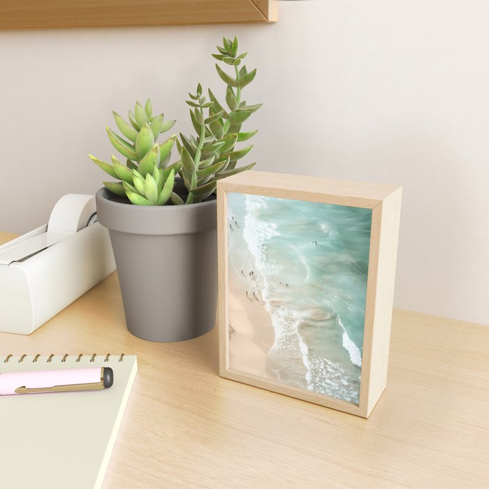 Soft Coastal Beach Scene Mini Art Print Gallery Image 2
