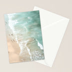 Soft Coastal Beach Scene Stationery Card Gallery Image 2