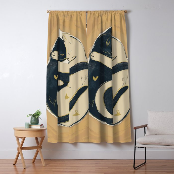 Cats In Love 2 Window Curtain Gallery Image 5