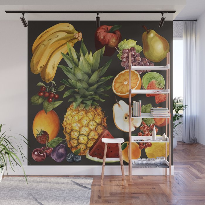 Fruits Botanical Art 1 Wall Mural Gallery Image 1