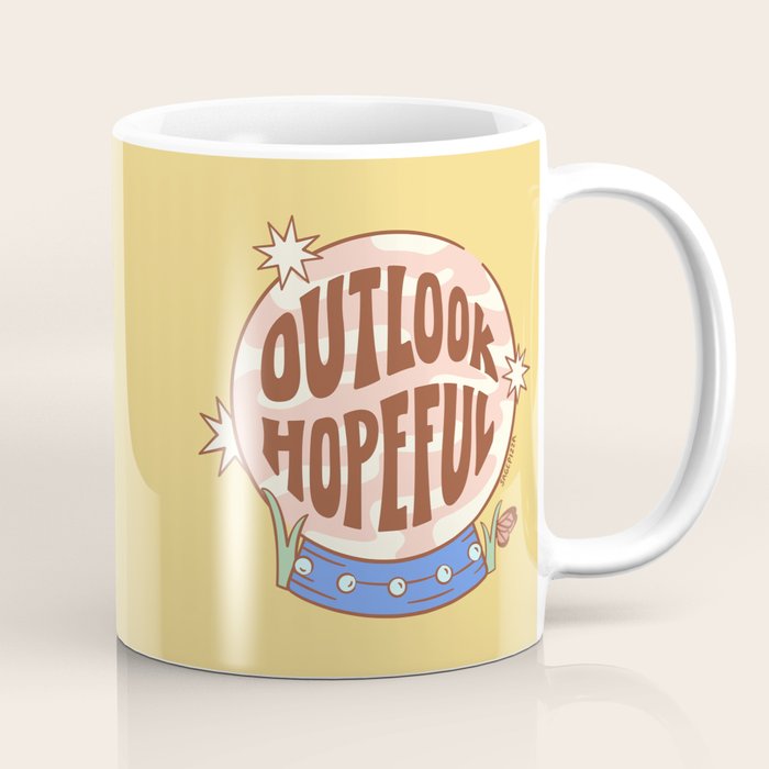 OUTLOOK HOPEFUL (IN YELLOW) Coffee Mug Gallery Image 1