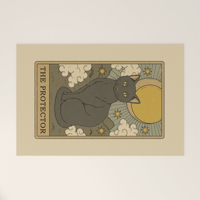 The Protector - Cat Tarot Welcome Mat Gallery Image 1