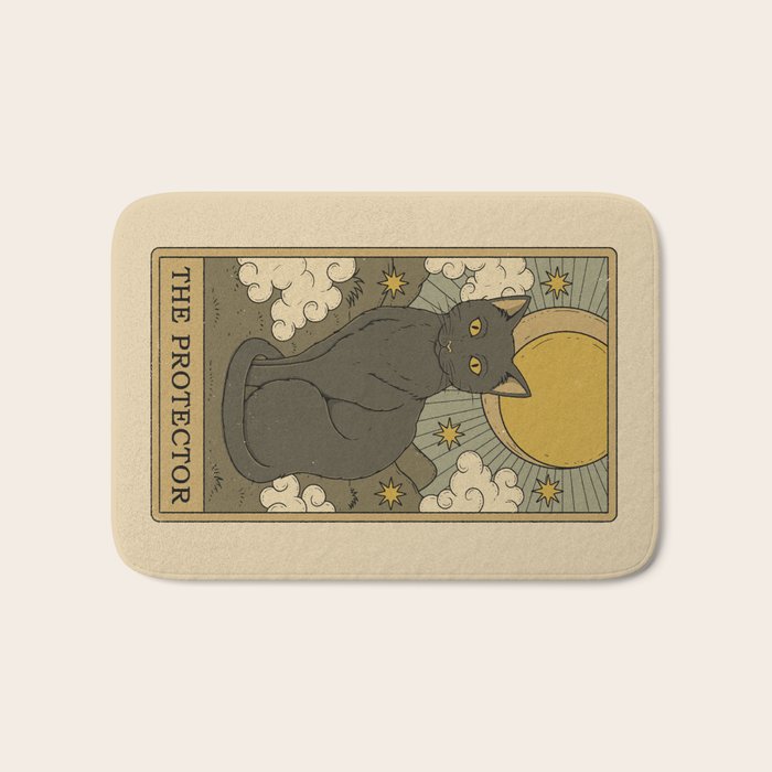 The Protector - Cat Tarot Bath Mat Gallery Image 1