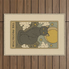 The Protector - Cat Tarot Outdoor Rug Gallery Image 1