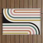 Bold Curvature Stripes IX Outdoor Rug Gallery Image 1