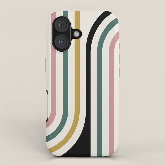 Bold Curvature Stripes IX iPhone Case Gallery Image 1