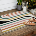 Bold Curvature Stripes IX Outdoor Rug Gallery Image 2
