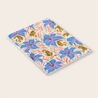 Tigers & Tiger Lilies - Blue & Yellow Notebook Gallery Image 3