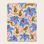 Tigers & Tiger Lilies - Blue & Yellow Notebook Gallery Image 4